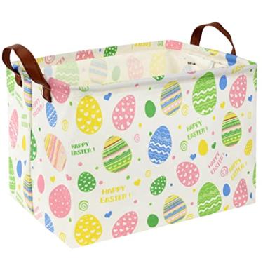 Imagem de DDBASKET Cesta De Páscoa Para Crianças, Cestas Presentes Vazias Bebês, Meninos E Meninas, Caixas Retangulares Armazenamento Brinquedos, Organizador, Caixa Lixo, Decoração Fofa Quarto Casa
