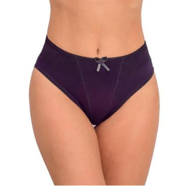 Imagem de Calcinha TJ Vip Algodão e Renda Sobreposta - Vip Lingerie, M