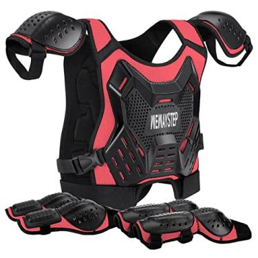 Imagem de WEWAYSTEP Equipamento Para Motociclistas De Trilha Infantil - Colete Protetor Tórax Jovens, Proteção Motocross E Motocicleta Com Cotoveleiras Joelheiras