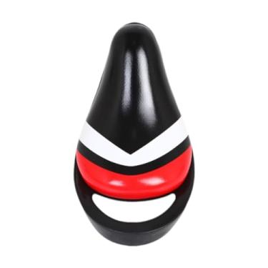 Imagem de rockible Selim de bicicleta infantil com alça, assento de bicicleta infantil para ciclismo ao ar livre, Preto Vermelho