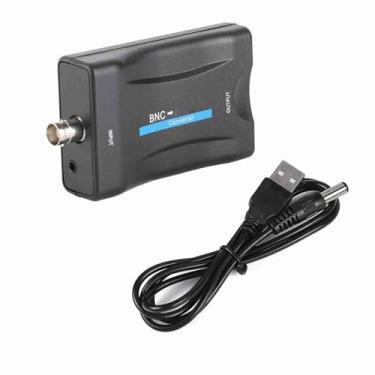 Imagem de Adaptador conversor BNC para HDMI fêmea CVBS BNC conector HDMI transferência composta coaxial entrada de áudio vídeo analógico saída 1080p gancho HDCP câmera de segurança DVRs vigilância AC1420 CCTV
