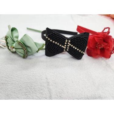 Imagem de Tiara artesanal várias cores infantil - Carollina fashion 