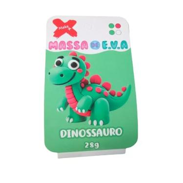 Imagem de Massa de EVA Para Modelar Personagens Make+ - 28 gramas (Dinossauro)