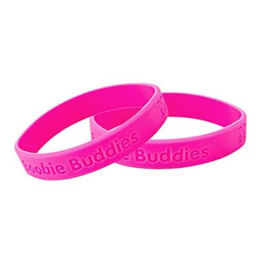 Imagem de Pulseira de silicone com fita rosa Boobie Buddies - Tamanho adulto, 01 Bracelet, NA, Na