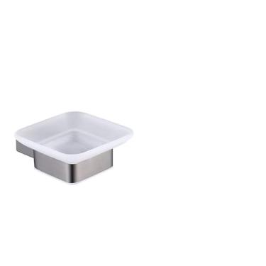 Imagem de Conjunto de banheiro cinza - Toalheiro com prateleira de vidro e suporte de papel higiênico - Solução de armazenamento de canto que economiza espaço, saboneteira