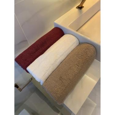 Imagem de Jogo/Kit 3 Toalhas de Banho Banhão Gigante Grossa Macia Felpuda Alta Absorção Algodão(Rubi, Branco e)