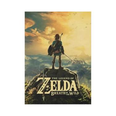 Imagem de Zeldas Link Legend Videogame Pintura Em Tela Arte De Parede Para Quart