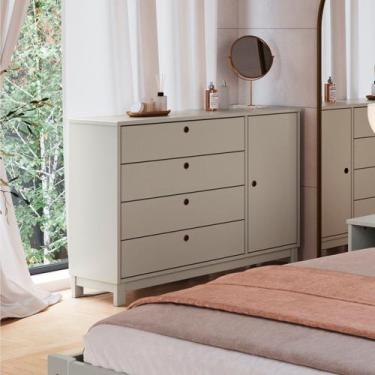 Imagem de Cômoda 4 Gavetas Lucy de Madeira Maciça - B&B