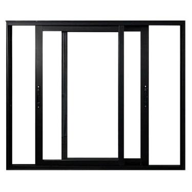 Imagem de Janela Vitro 2 Folhas Móveis de Correr Alumínio 100x120 Cm Linha 25 - 