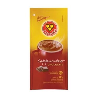 Imagem de Kit 10 unidades Sachês Capuccino Chocolate 3 Corações