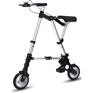 Imagem de Mini Bicicleta Dobrável De 8 Polegadas, Sistema De Dobragem Rápida De Cidade Ajustável Confortável De Alumínio Leve, Bicicleta De Estudante Portátil Ultraleve Para Adultos, White, Size