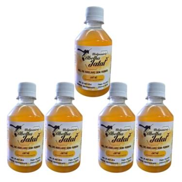 Imagem de Mel de abelha Jataí 5 unidades - 250ml/350g - Mel 100% puro - Medicinal