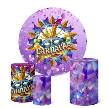 Imagem de Trio Capas Cilindro + Painel Redondo 1,50m Carnaval - Fadrix, K1CNV000