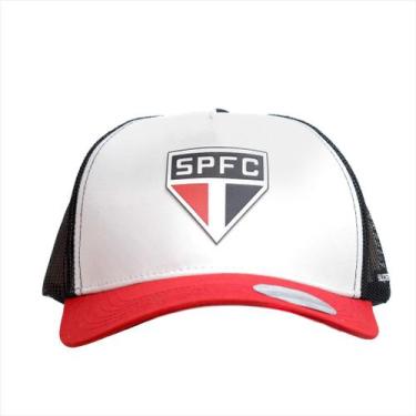 Imagem de Boné São Paulo FC Trucker Supercap Oficial Branco, Único, Branco