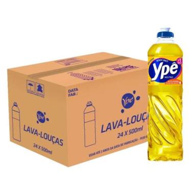 Imagem de Kit 24 Detergente Líquido Ypê Neutro 500ml Cada
