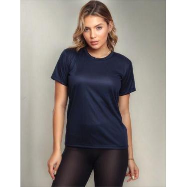 Imagem de Camisa Academia Esportiva Com Proteção Uv Feminina Treino Básica - MC 