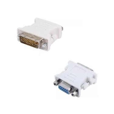 Imagem de Adaptador DVI-I 24+5 Macho Dual Link X Vga DB15 Fêmea - TechBrasil