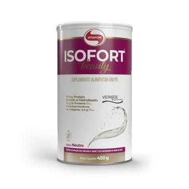 Imagem de Isofort Beauty Whey Isolado e Hidrolisado Neutro 450g Vitafor