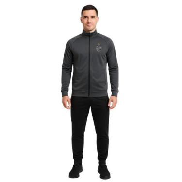 Imagem de Conjunto Agasalho Jaqueta Calça Atlético Mineiro Cinza SPR, Cinza, Pre