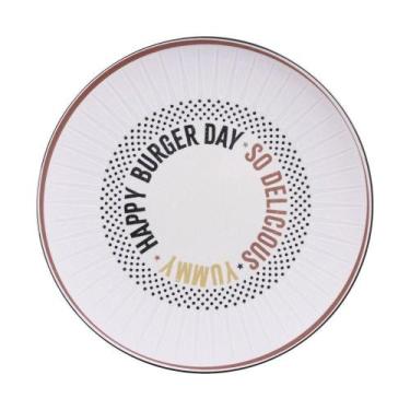Imagem de Prato Raso Tramontina Chicago Em Porcelana Decorada 25 Cm Tramontina