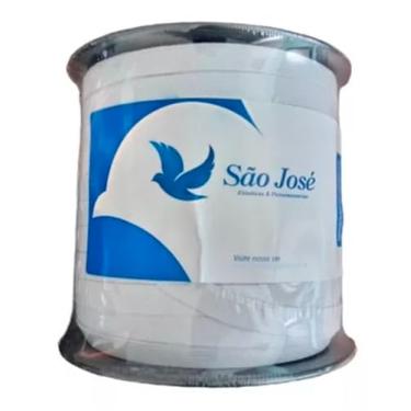 Imagem de Elastico Branco Fita 10 Mm Rolo Com 100 Metros São José