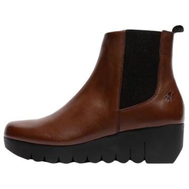 Imagem de FLY London Bota feminina moderna Vaze177fly, Marrom, 41