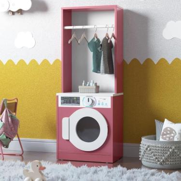 Imagem de Lavanderia De Brinquedo Infantil Busan Branco Rosa