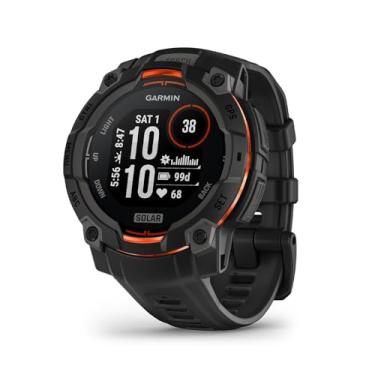 Imagem de Garmin Relógio Instinct 3 Solar Preto 45mm com Monitor Cardíaco de Pulso e GPS
