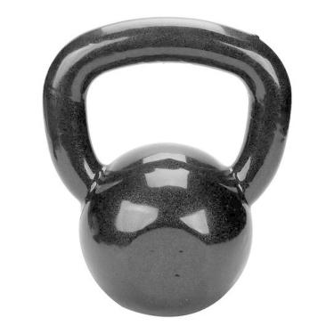 Imagem de Kettlebell 16KG Emborrachado Preto