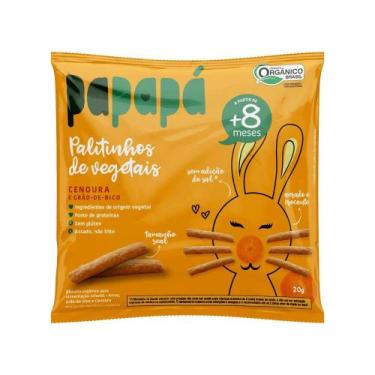 Imagem de Biscoito Orgânico Infantil Papapá Sabor Cenoura e Grão-de-Bico 20g - B