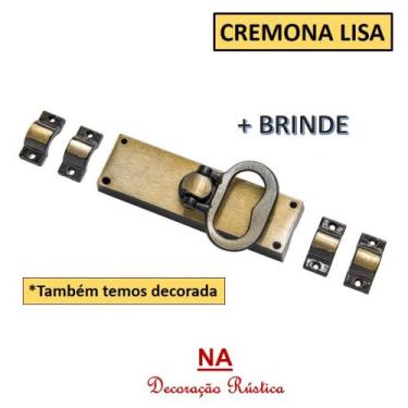 Imagem de Cremona lisa ou decorada para janela acabamento colonial dourada - Bes