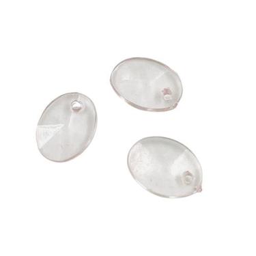 Imagem de Pingente Lentilha Rosa Transparente 13x10mm 10pçs Arte 4g - Macall
