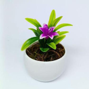 Imagem de Kit 3 Mini vaso redondo com Hortensias - Decor, Rosa