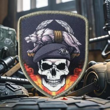 Imagem de Patch de caveira das forças de operações especiais – Remendos de meme, patch de moral tático militar com fecho de gancho e laço, adesivos para mochilas, uniformes militares, jeans, jaquetas, coletes