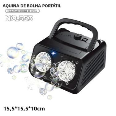 Imagem de Soprador De Bolhas Elétrico Portátil Com Vários Furos, Automático, De 