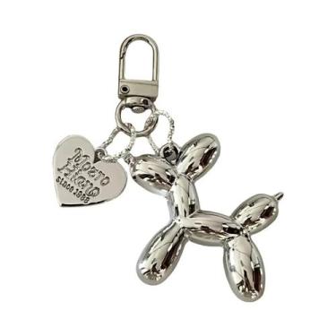Imagem de Pingente De Chaveiro De Balão De Cachorro Cartoon Unissex, Chaveiro De