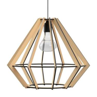 Imagem de Luminária Teto Tipo Pendente Lampeão Mdf - Completa Mdf Cru - LENOBRE,
