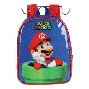 Imagem de Mochila De Costas Pequena Creche Petit  Super Mario
