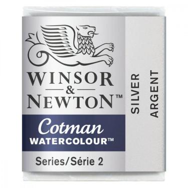 Imagem de Aquarela Cotman W&N Pastilha Metalica 617 Silver