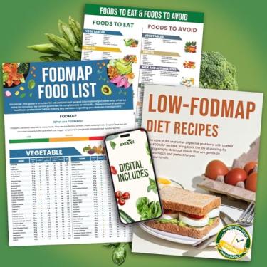 Imagem de Tabela Excool Club Low FODMAP - Dieta baixa FODMAP, plano de refeições compatível com IBS e SIBO, guia de compras de receitas de dieta laminada para iniciantes, lista de alimentos seguros para saúde
