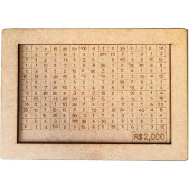 Imagem de Cofre Desafio 10mil/5mil/1mil Em Madeira - MéTodo JaponêS De Economia, Escolha Seu Objetivo De PoupançA!(2.000 (2K))