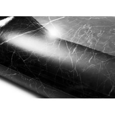 Imagem de ROSEROSA Descasque e cole papel de parede autoadesivo de mármore falso PVC cobrindo forro de prateleira superior Saint Laurant (PGS413: 2,00 pés x 6,56 pés)