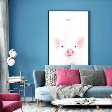 Imagem de ESSMOKO Papel de parede estilo mediterrâneo azul quarto sala de estar escritório fundo moderno decoração adesivos não tecido não autoadesivo impermeável papel de parede azul 53 * 950 cm