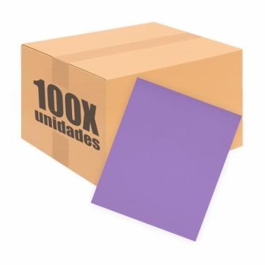 Imagem de Kit Com 100 Placas De Eva Escolar Seller - 48cm X 40cm, Lilás