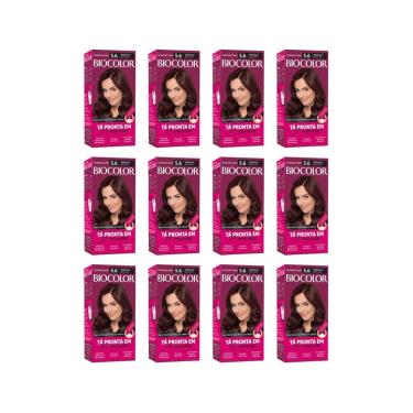 Imagem de Coloraçao Biocolor Creme 5.6 Vermelho Glamuroso - Kit C/12Un
