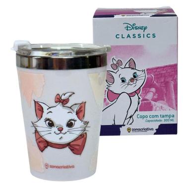 Imagem de Copo Viagem Snap Em Inox 300Ml Gatinha Marie Disney - Zc