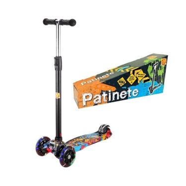 Imagem de Patinete Flash Radical Com Altura Ajustável E Luz Nas Rodas