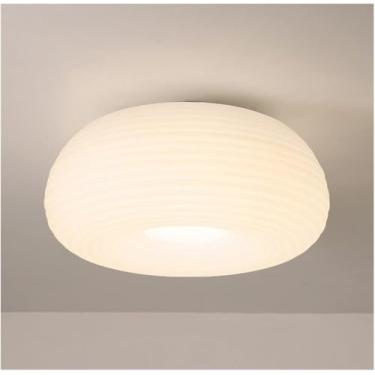 Imagem de Lustres Modernos e Minimalistas Quarto Lustre Luminária de Teto Creme Bolha Estilo Japonês Vento Caloroso Sala de Estudo, Decoração Moderna