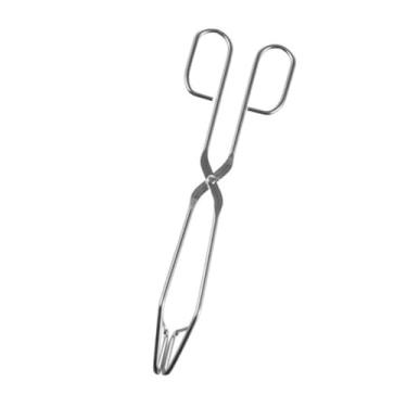 Imagem de Generic Pinça triangular de cozinha em aço inoxidável com pontas antiderrapantes, clipe para alimentos para restaurante, salada de ovo, buffet, servir bife e, Comprimento 24 Cm