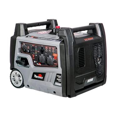 Imagem de GERADOR DIGITAL TOYAMA A GASOLINA TG3500ISPXP, MONOFASICO, 220V, 60HZ, 3.5KW, PART. MANUAL, CABINADO, C/RODAS E ALCA